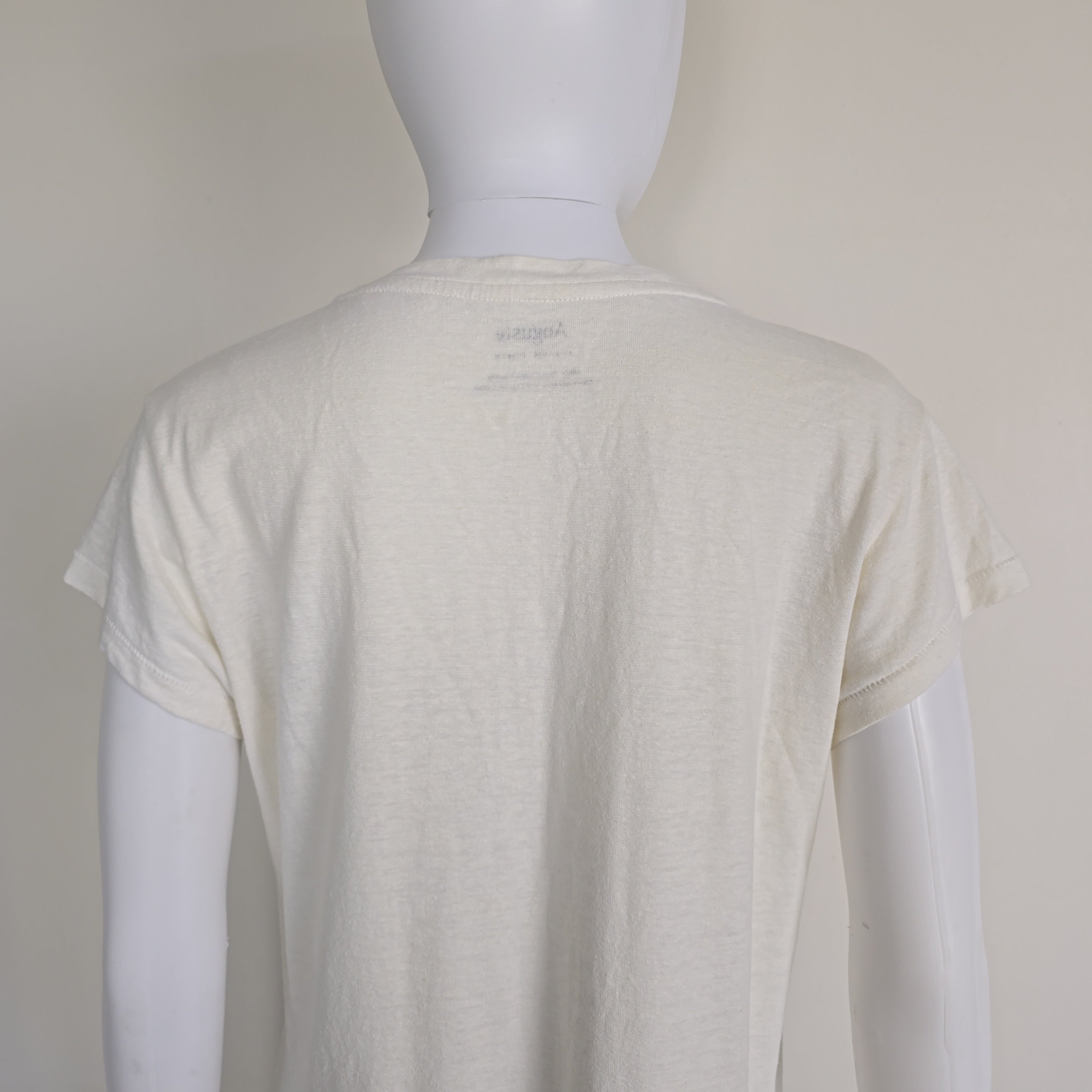 White t-shirt on a light background