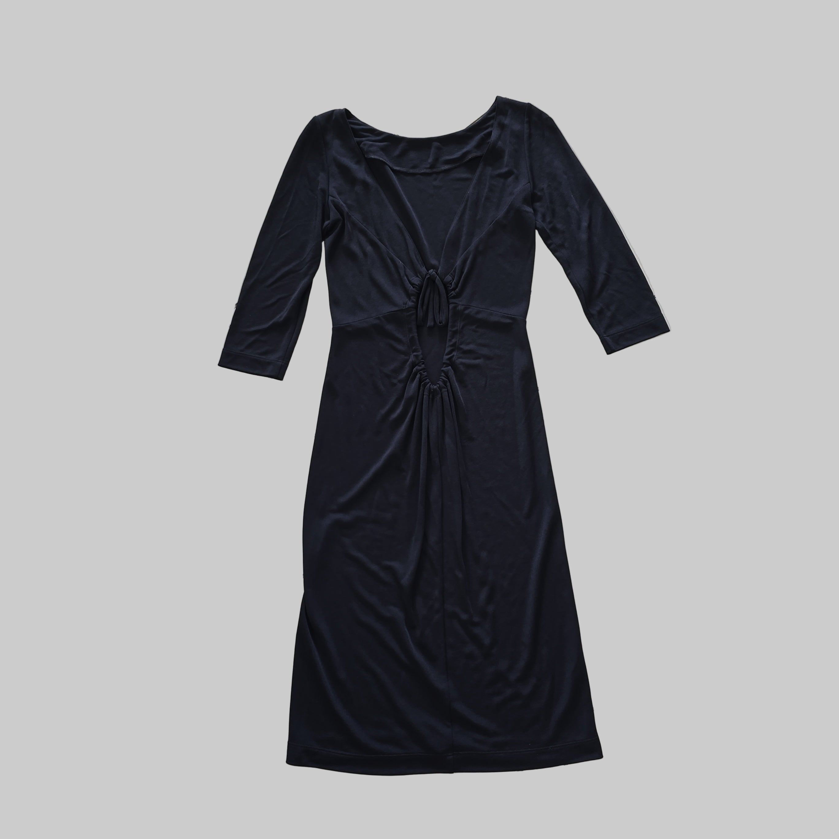 Black dress on a light background