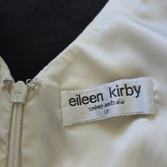 Eileen Kirby White & Gold Dress – Elegant & Timeless