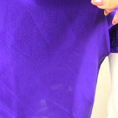 Scanlan & Theodore Violet Purple Silk Draped Top - Size: AU 8