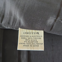 Oroton Black Skirt with Gold Details