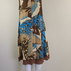 Dress with a butterfly pattern on a white background