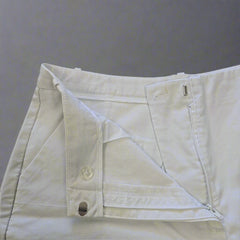 Glassons Classic White Bermuda Shorts - Size: AU 12