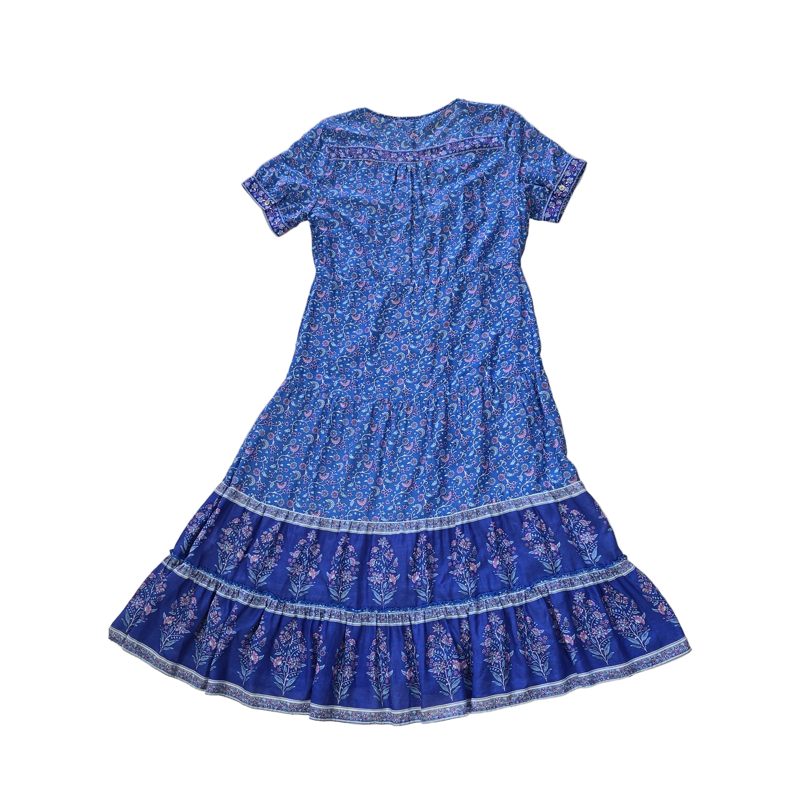 Blue floral dress on a light background