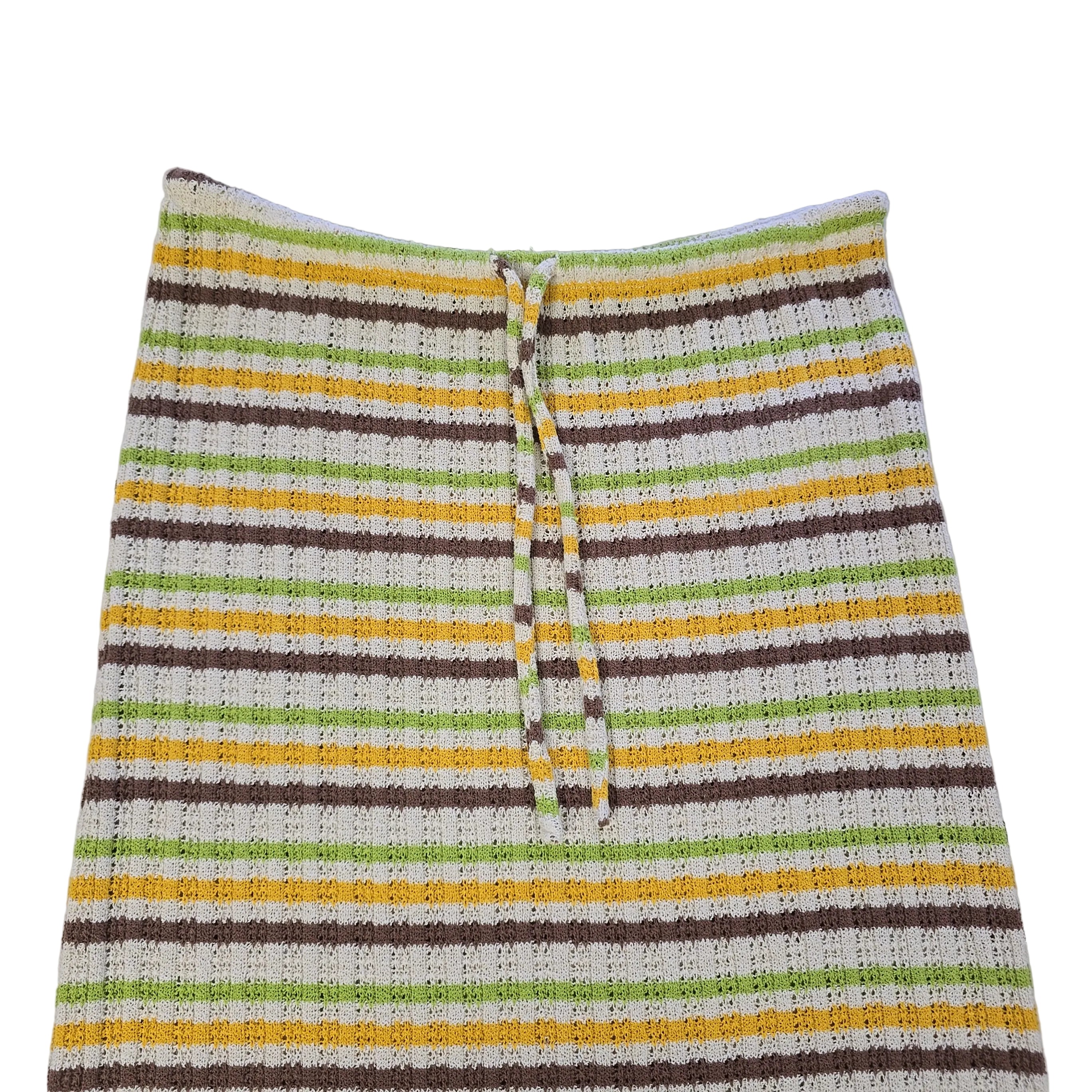 Striped maxi skirt on a light background