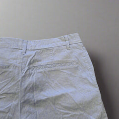 H&M Classic Tailored Light Blue Shorts - Size: AU 12