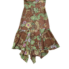 Floral-patterned dress on a light background