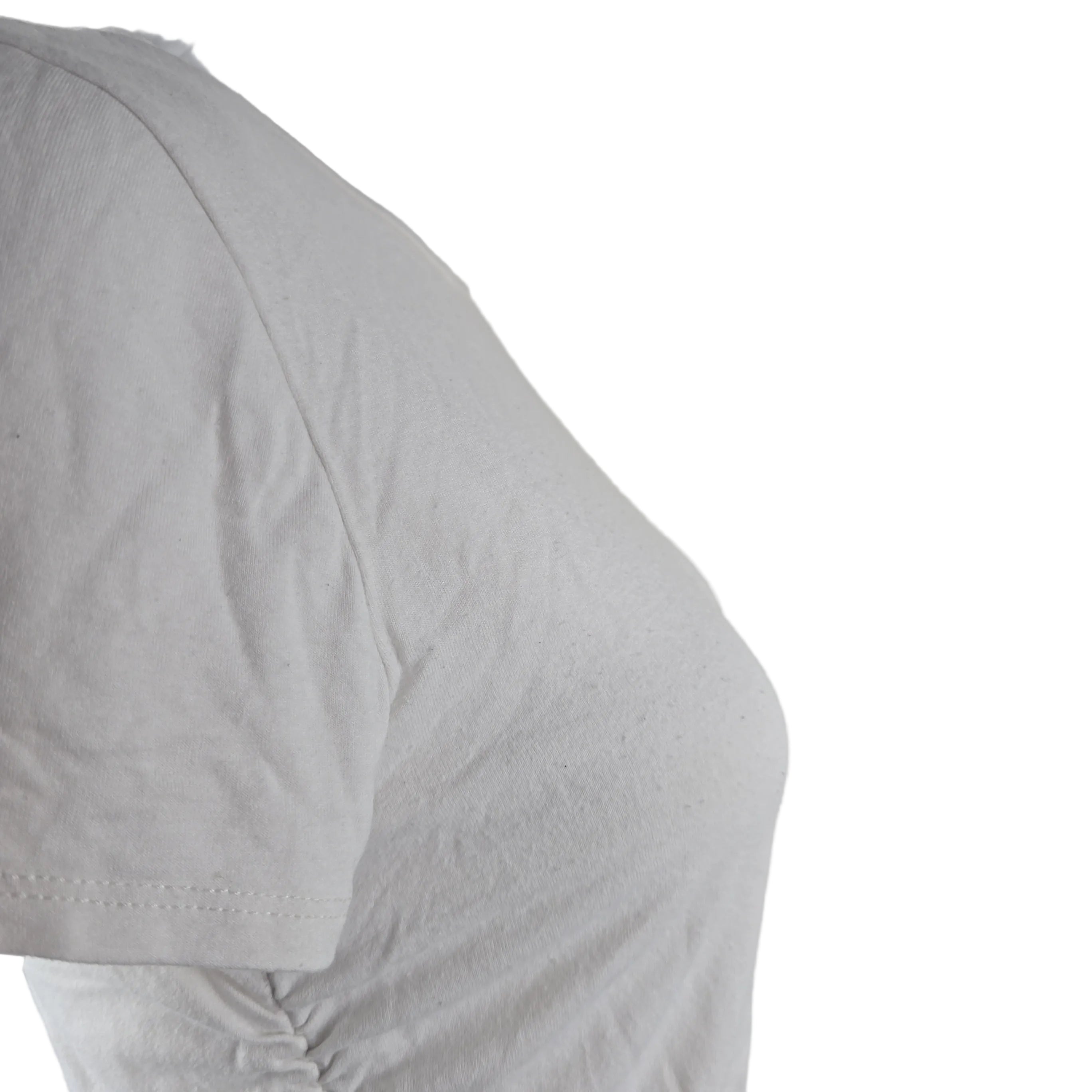 White t-shirt on a light background