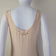 Beige dress on a light background