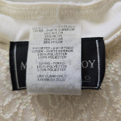 Vintage Molly Malloy Black & Ivory Lace Evening Dress AU10