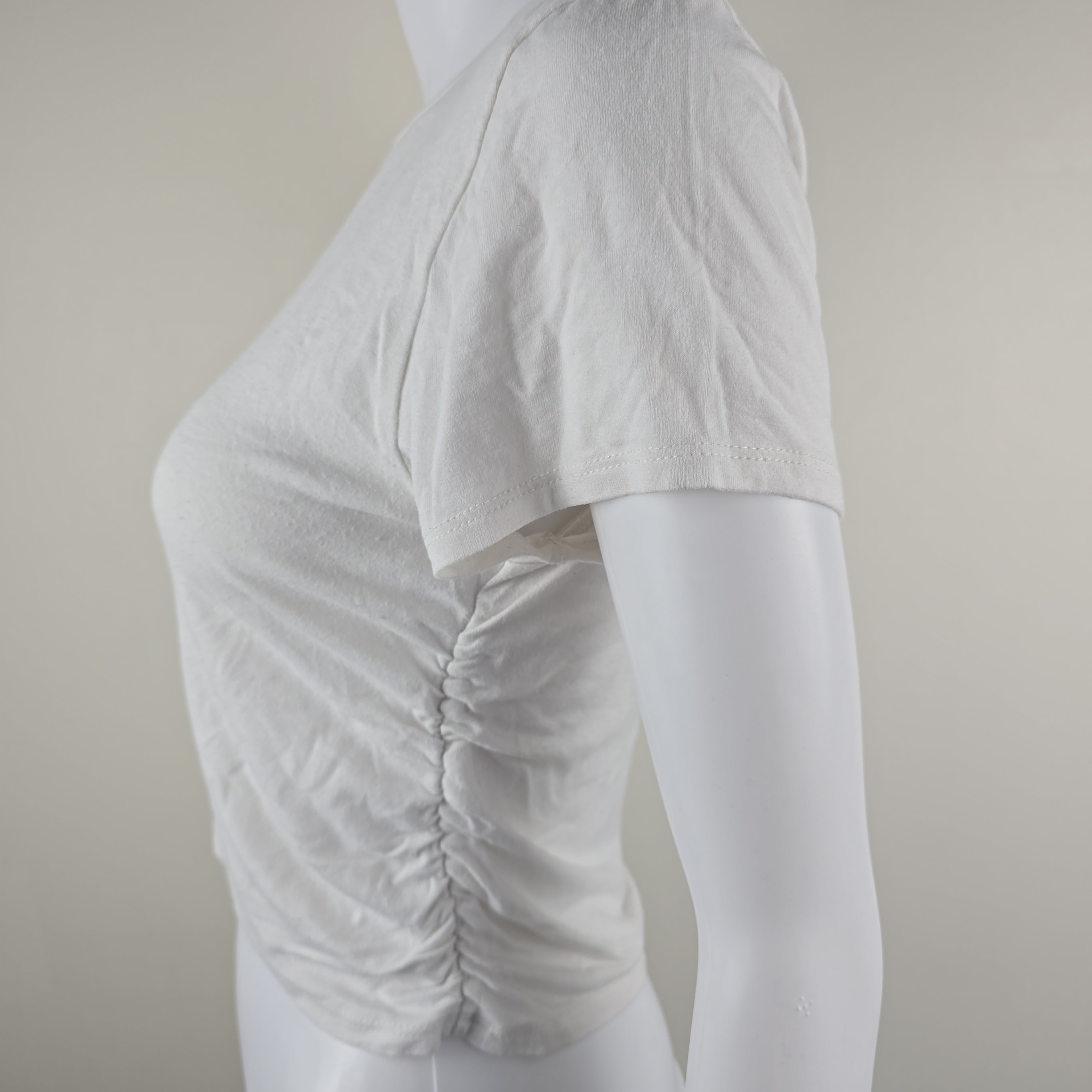 White t-shirt on a light background