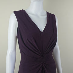 David Meister Maroon Draped Dress – Size AUS 10 / US 6