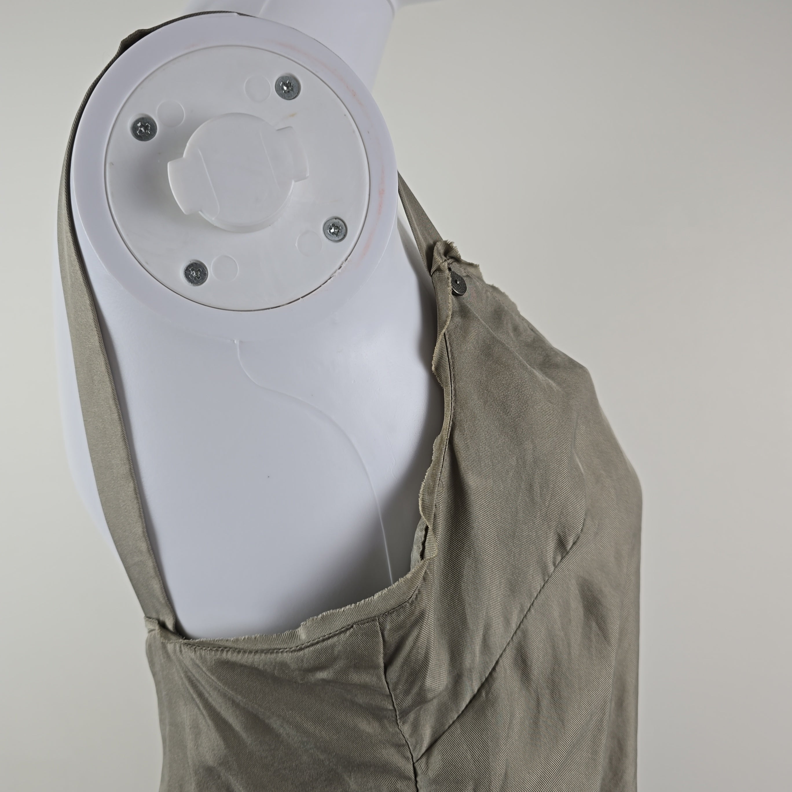 Grey fabric on a white background