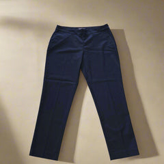 Tommy Hilfiger Cropped Straight Navy Pants - Size: AU 8