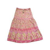 Floral patterned skirt on a light background