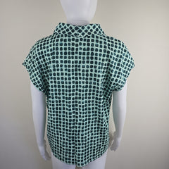Gerry Weber Green Printed Cowl Neck Top – Easy Elegance Meets Everyday Comfort
