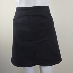 Luck & Trouble Charcoal/Black Denim Skirt - Size AU 12