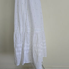 White dress on a light background