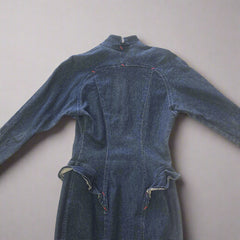 Vintage Scarpa Denim Dress, Size: Vintage AU 12 (Internaional S)