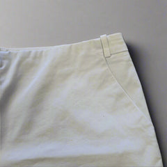 Glassons Classic White Bermuda Shorts - Size: AU 12