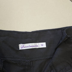 Sweetaeacia Classic Pleasted Black Shorts - Size: AU 12