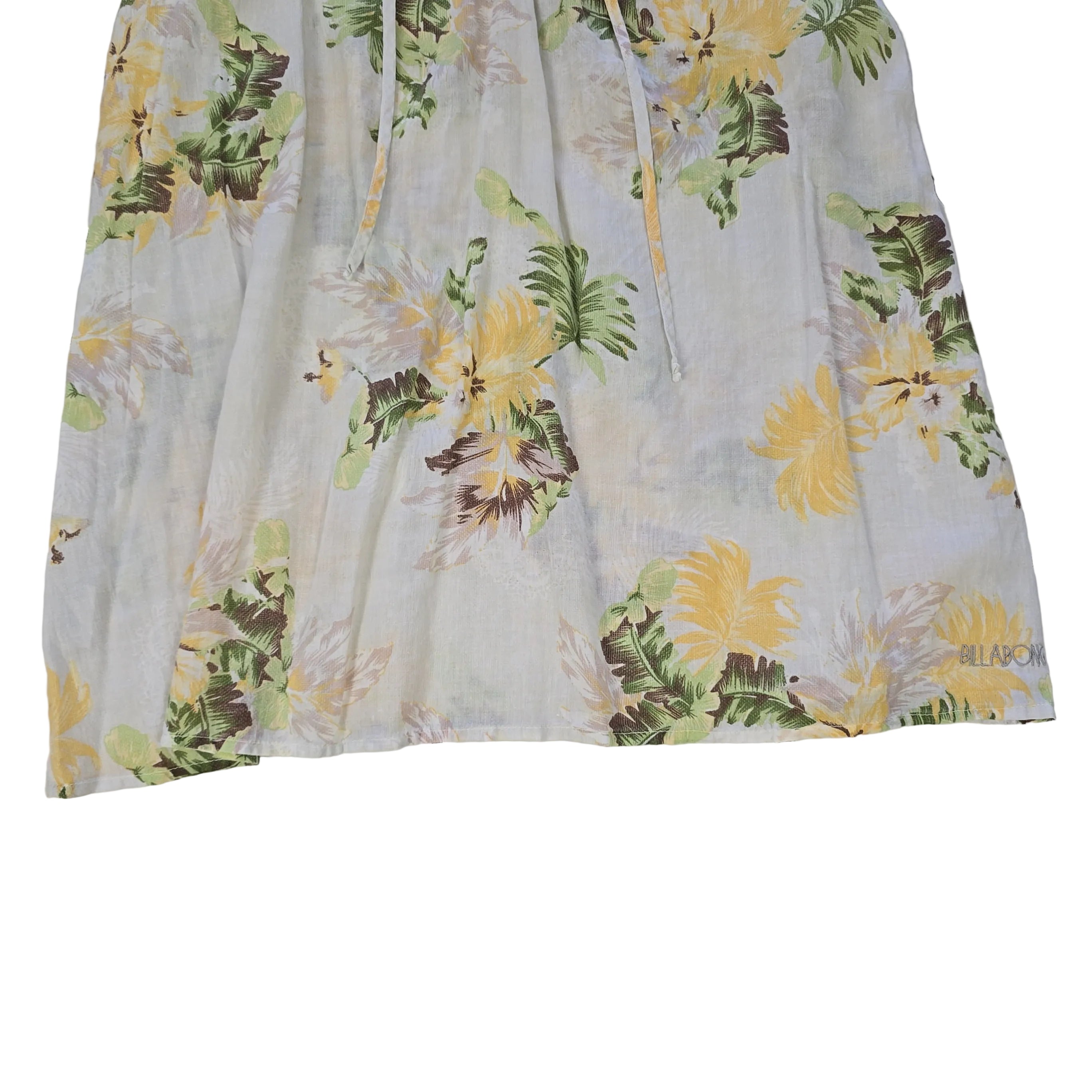 Floral mini dress on a light background