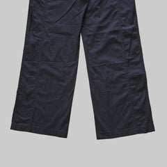 Pair of black pants on a light background