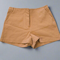 Glassons Classic Camel Brown Bermuda Shorts - Size: AU 12