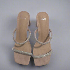 Novo Udella Luxe Nude Block Heels