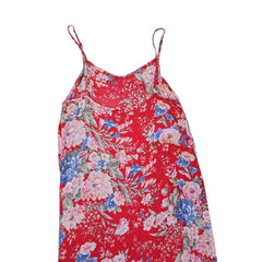 Floral dress on a tiled floor