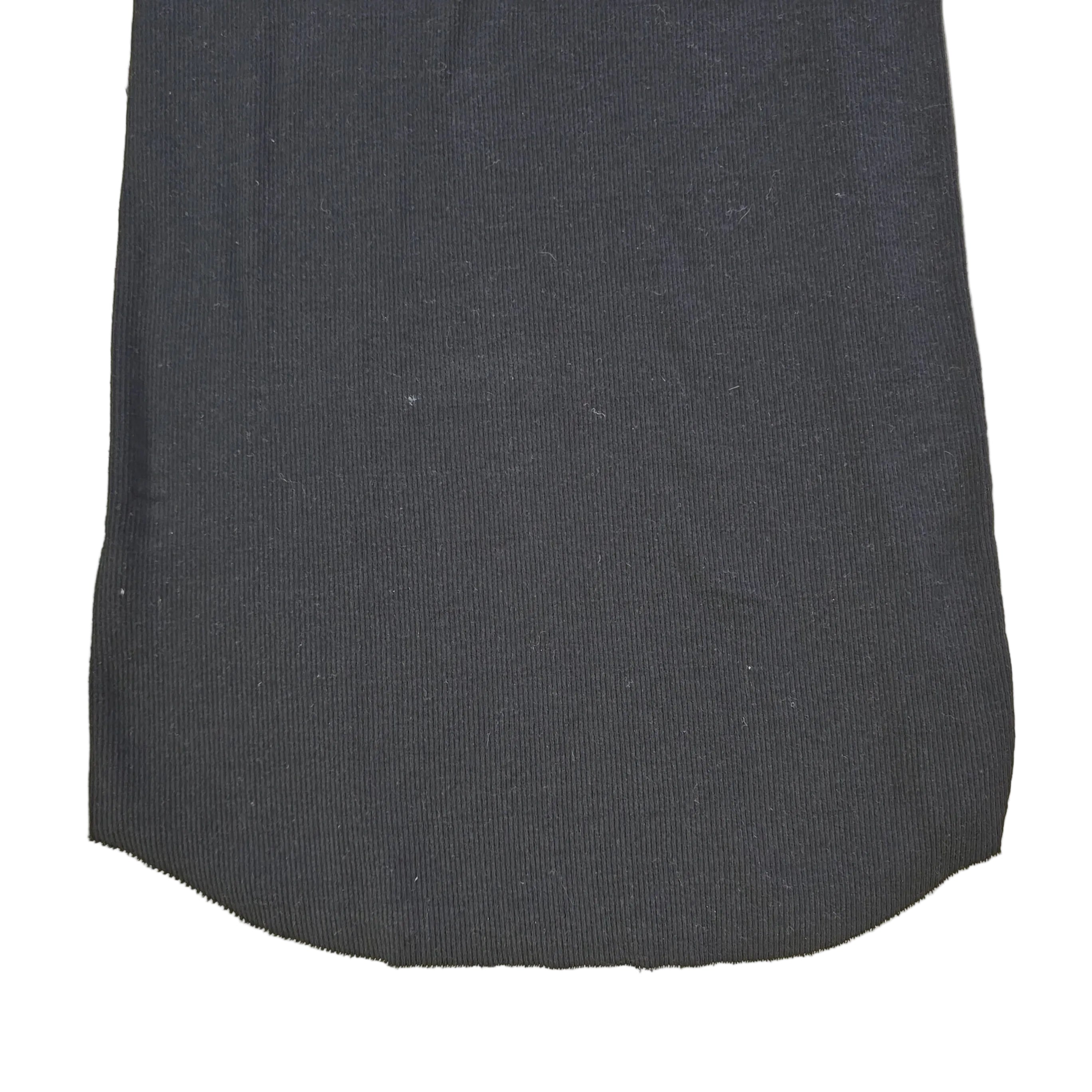 Black sleeveless top on a light background