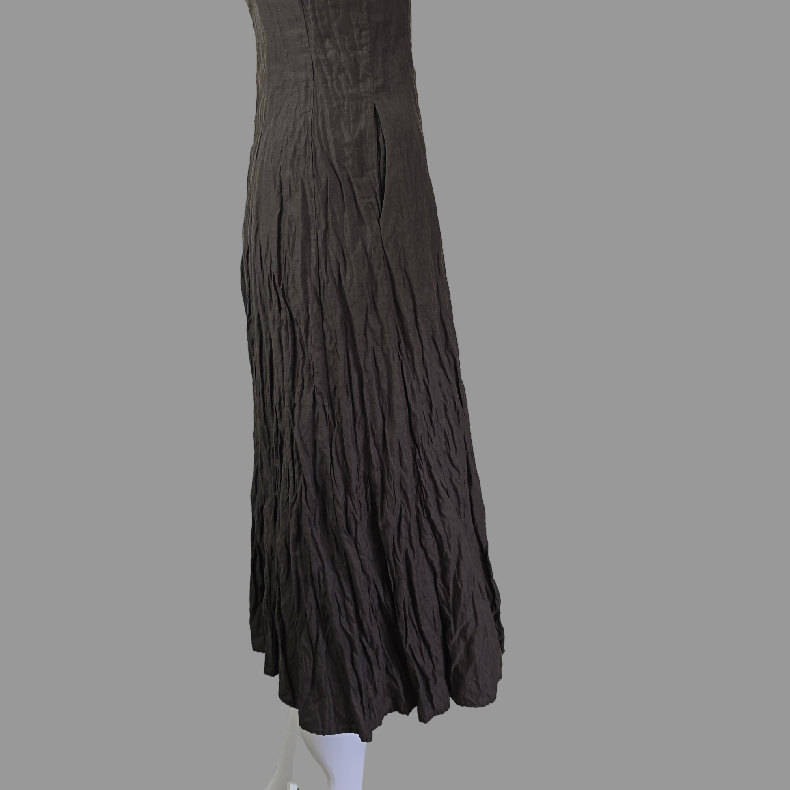 Black dress on a white surface