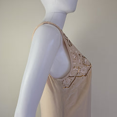 Beige dress on a light background