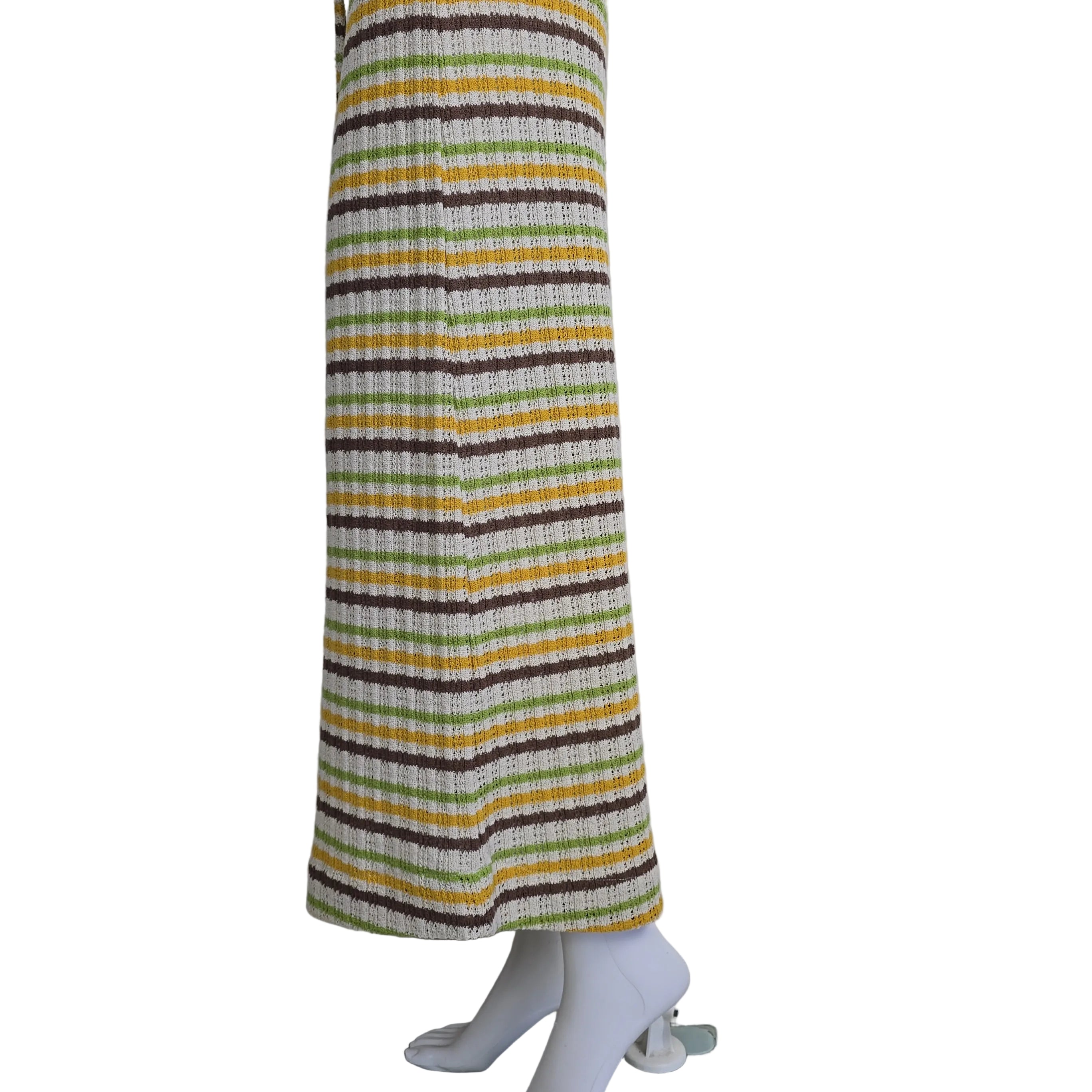 Striped maxi skirt on a light background