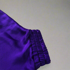 Scanlan & Theodore Violet Purple Silk Draped Top - Size: AU 8