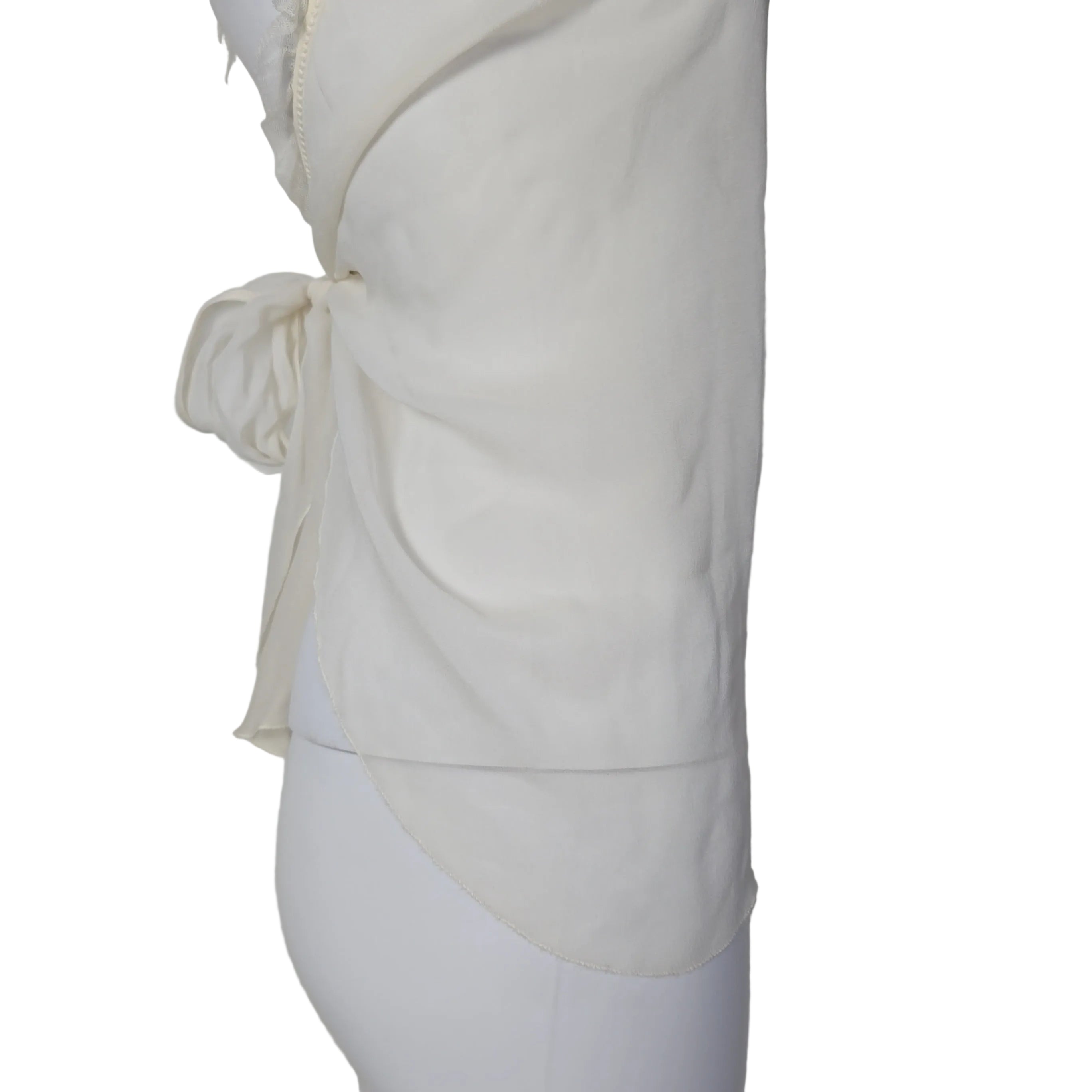 White top on a white background