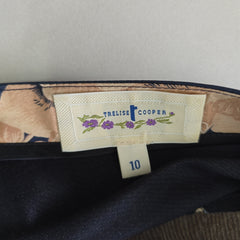 Trelise Cooper Cupids Bow Rosary Navy and Gold Dress - Size: AU 10