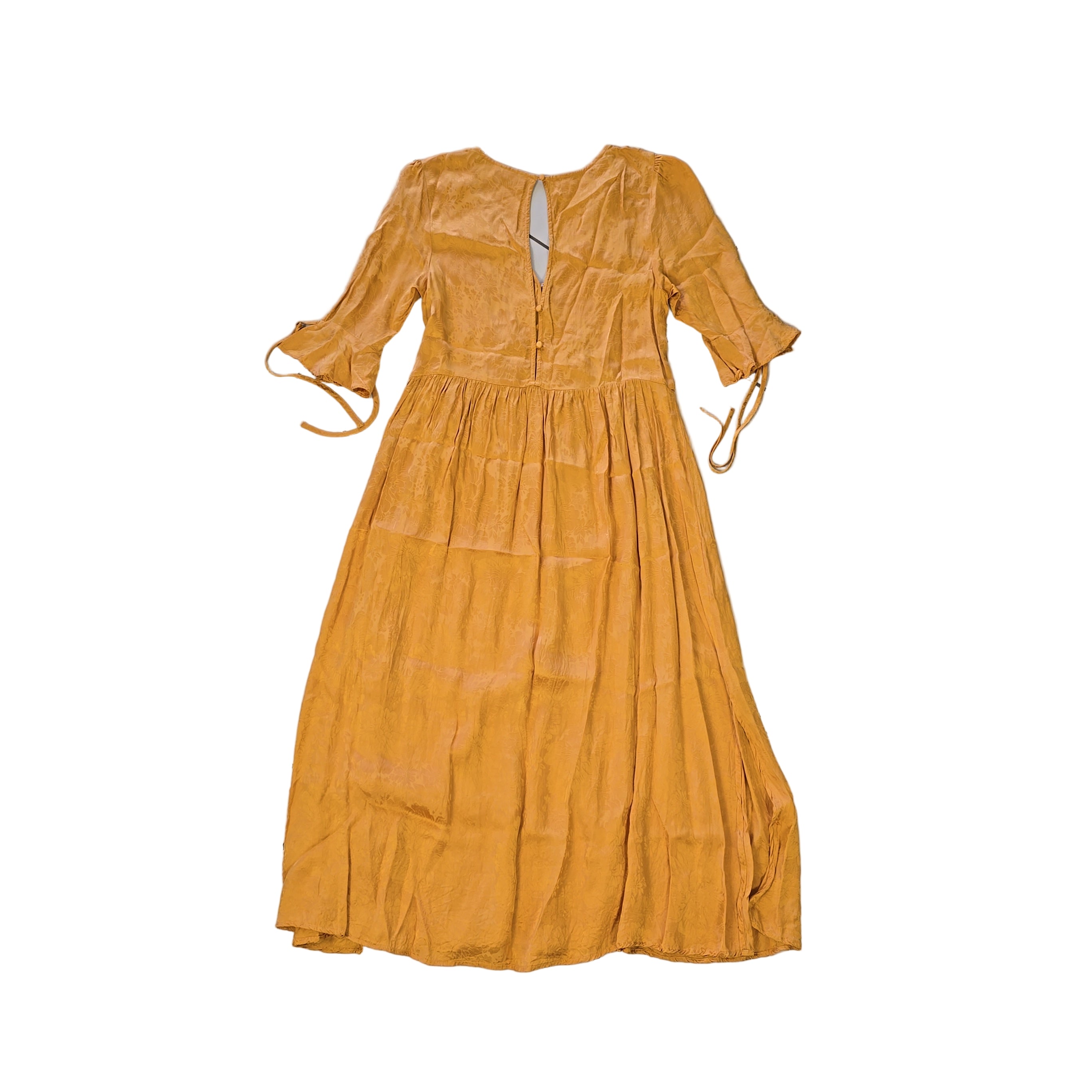 Yellow dress on a light background