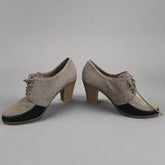 NU by NEO “Lucy” Vintage Suede Tie-Up Pumps – AU 6.5