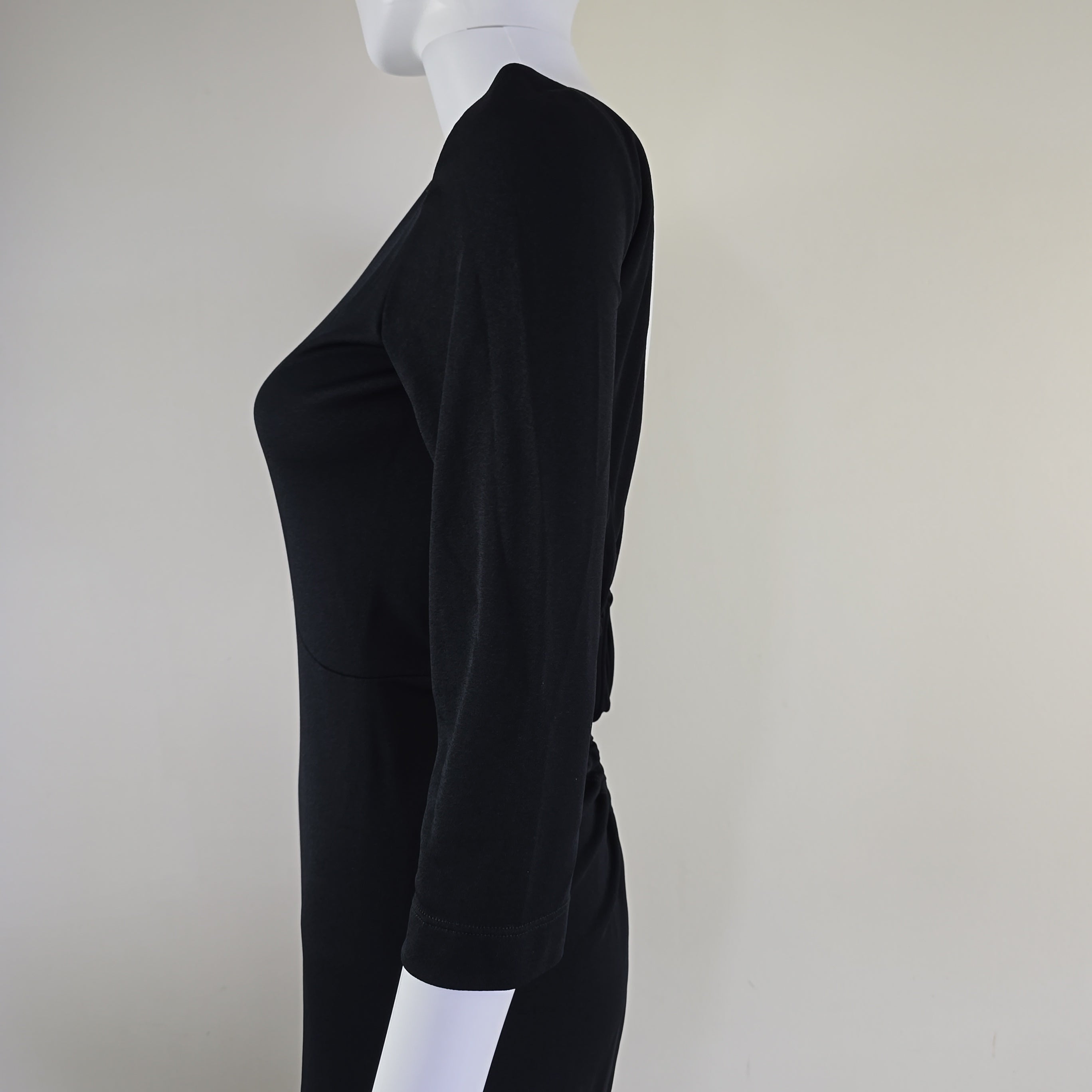 Black dress on a light background