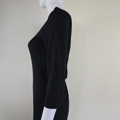 Black dress on a light background