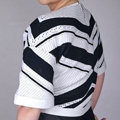 Karen Millen Black and White Top - Size: M