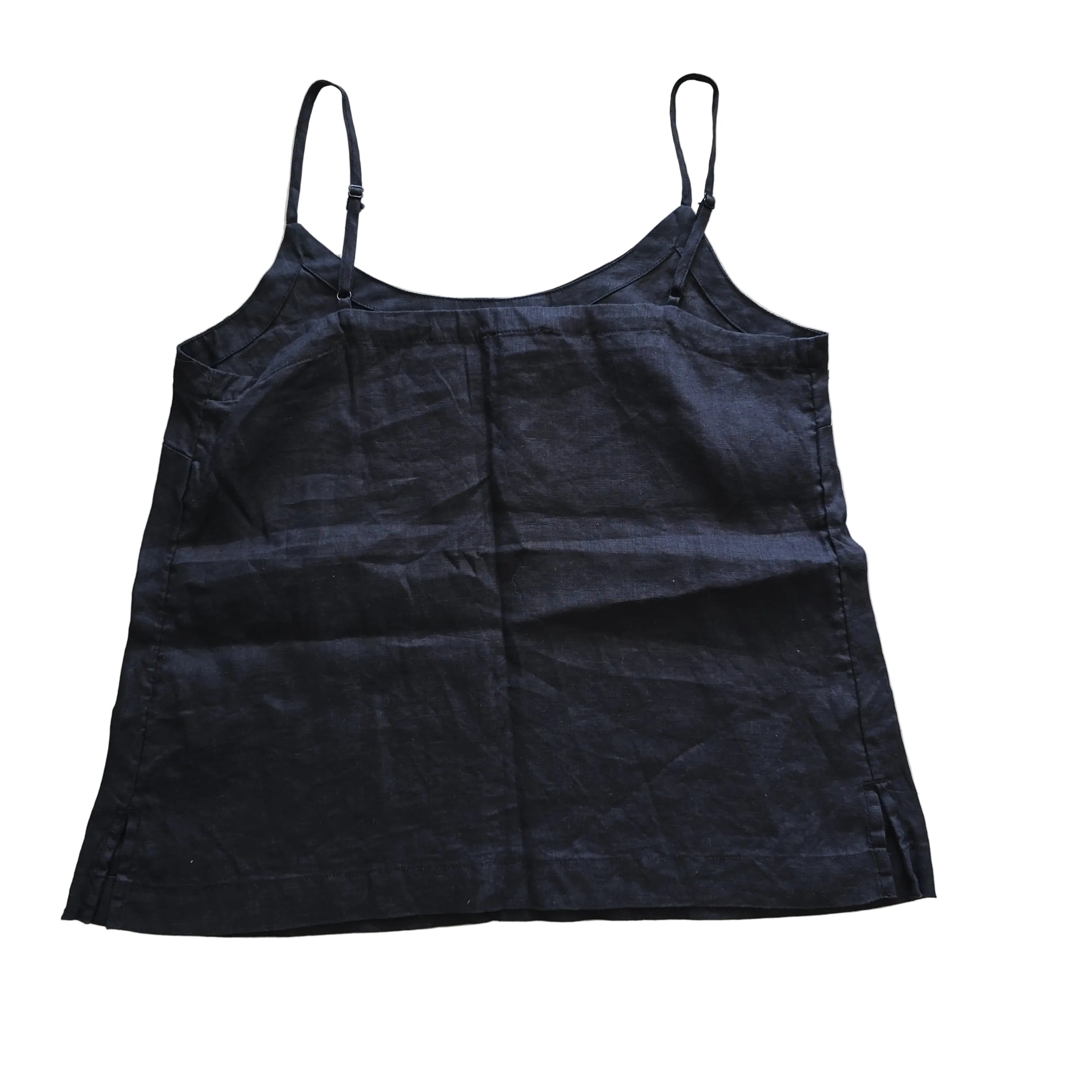 Black tank top on a light background