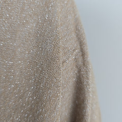 Oroton Gold-Beige Metallic Knit Top - Size: International L