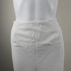 Charcoal White Linen Maxi Skirt - Size: AU12