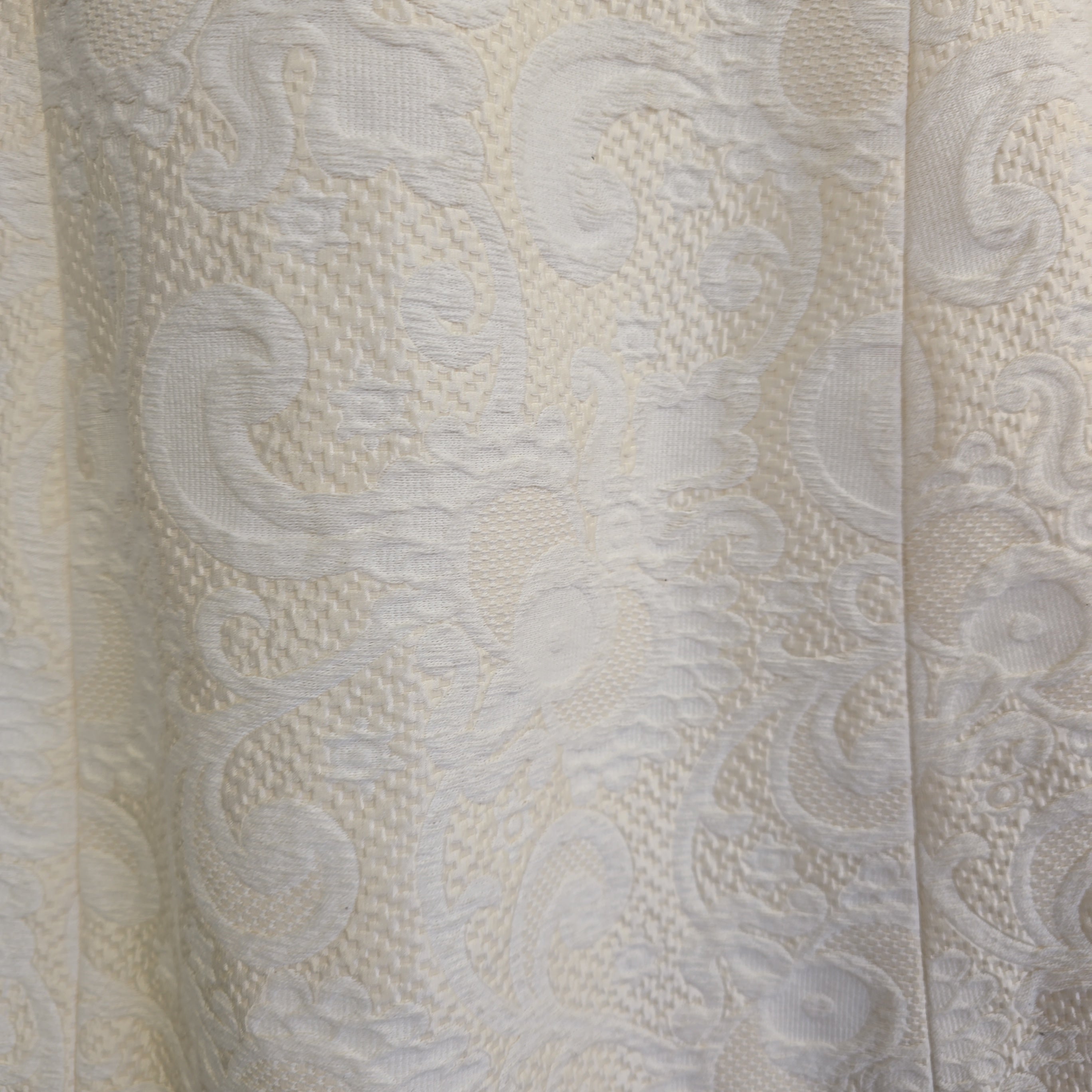 Close-up of textured fabric with a subtle pattern