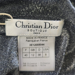 Christian Dior Silver Evening Top - Size: FR 38 (AU 10)