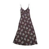 Floral dress on a tiled floor