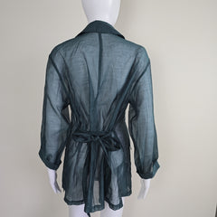 Gerry Weber Green Button Up Shirt - Size: AU 14