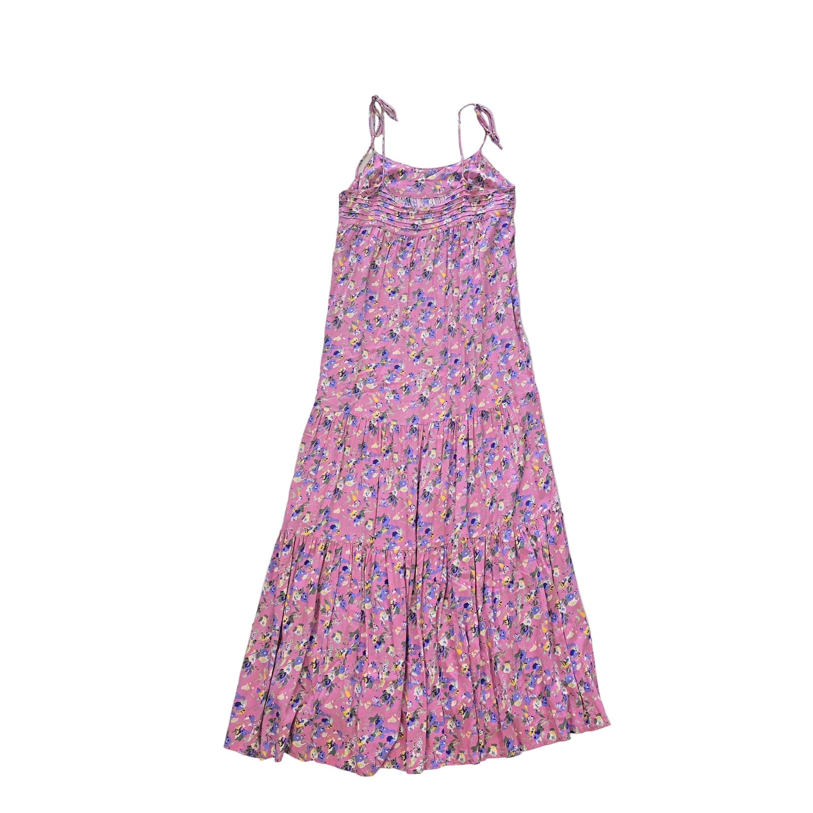 Pink floral dress on a light background